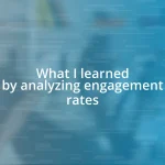 What I learned by analyzing engagement rates